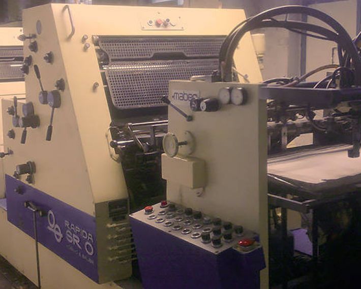 Офсетная четырехкрасочная печатная машина KBA Rapida SRO 4h 